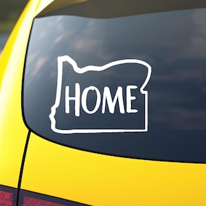 Oregon Home Decal - Vinyl Decal, Vinyl Sticker - Car Decal, Laptop Decal, Window or Bumper Sticker, Water Bottle