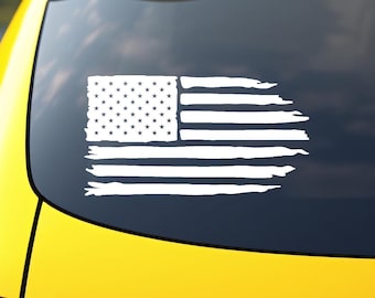 US Flag- Vinyl Decal, Vinyl Sticker - Car Decal, Laptop Decal, Window or Bumper Sticker, Water Bottle