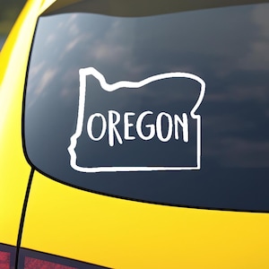 Oregon Decal - Vinyl Decal, Vinyl Sticker - Car Decal, Laptop Decal, Window or Bumper Sticker, Water Bottle