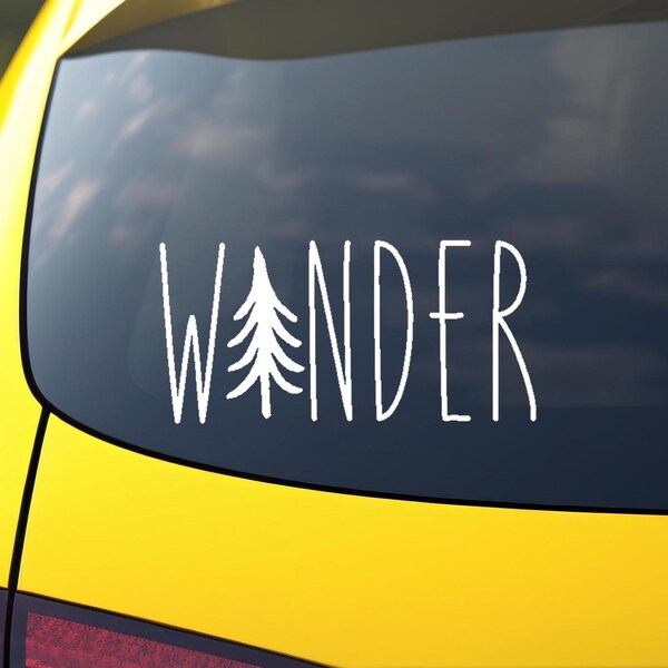 Wander - Vinyl Decal, Vinyl Sticker - Car Decal, Laptop Decal, Window or Bumper Sticker, Water Bottle