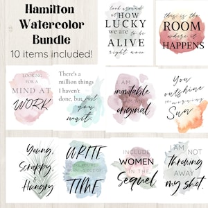 Aquarell-Bündel | 5x7 | Mehrere lyrische Printables | 10 Drucke