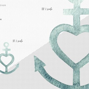 May include: A watercolor illustration of a blue anchor with a heart in the center. The anchor is a symbol of hope and love.