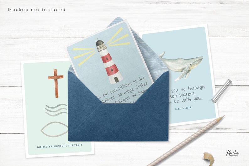 Maritieme doop Clipart PNG, blauwe vis aquarel walvis, creatieve troef aquarell, religieuze cross art jongens, symbolen communie / bevestiging afbeelding 4