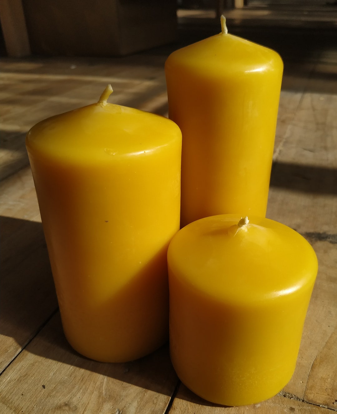 Beeswax Church Candle, Hand Poured in UK, BEE Zero Waste, Ecofriendly