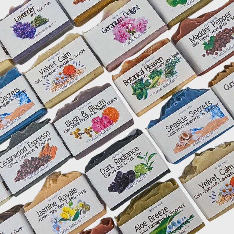 Botanical Artisan Soap Bar - UK Handmade, Natural Organic Vegan, Cold Processed - Cruelty-Free, Palm Oil-Free, Plastic-Free Body Soaps SOAP SAMPLE