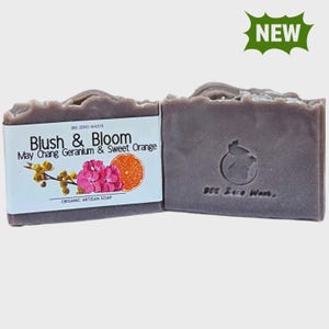 Botanical Artisan Soap Bar - UK Handmade, Natural Organic Vegan, Cold Processed - Cruelty-Free, Palm Oil-Free, Plastic-Free Body Soaps BLUSH AND BLOOM