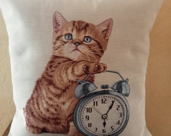 Housse de Coussin Animaux 45 x 45 cm Velours Doux Décoratif Enfants