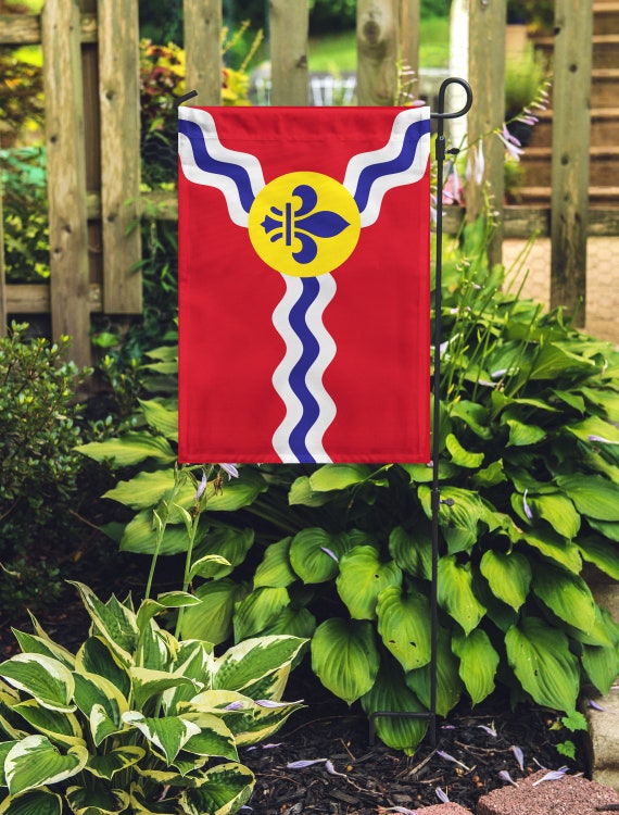 St Louis Flag Stl City Flag St Louis Garden Flag Saint Etsy