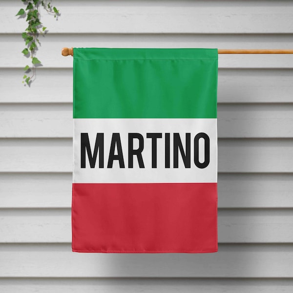 Italian Personalized House Flag, Italy sign, Italian gifts, Italian Party Decor, personalized Italian gift, Yard decor