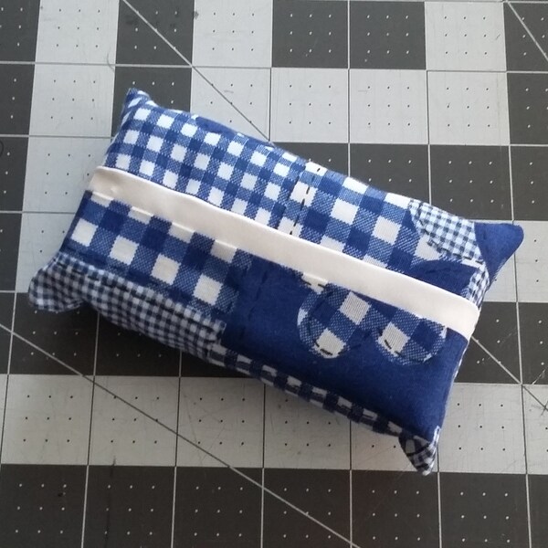 Pocket Tissue Holder Patchwork Print, Tissue holder, Fabric Tissue Holder, Car or  Travel  tissue holder