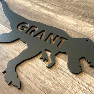 Dinosaur - T Rex - Personalized Steel Sign - Metal Art - OV12-48