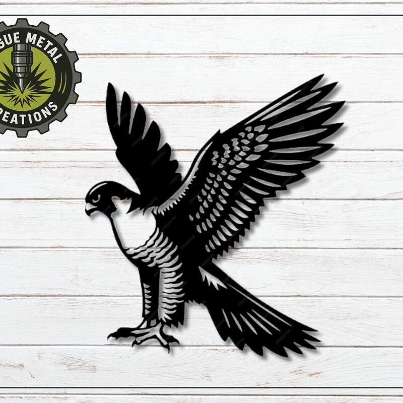 Metal Hawk Wall Art - Etsy