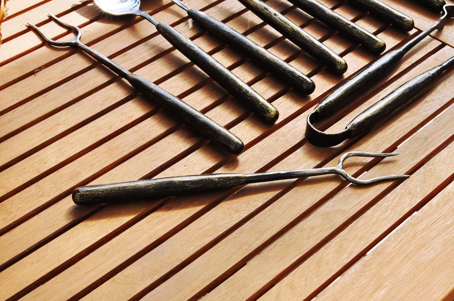 2 Piece Hand Barbecue Grill Kitchen Cooking Tools Etsy