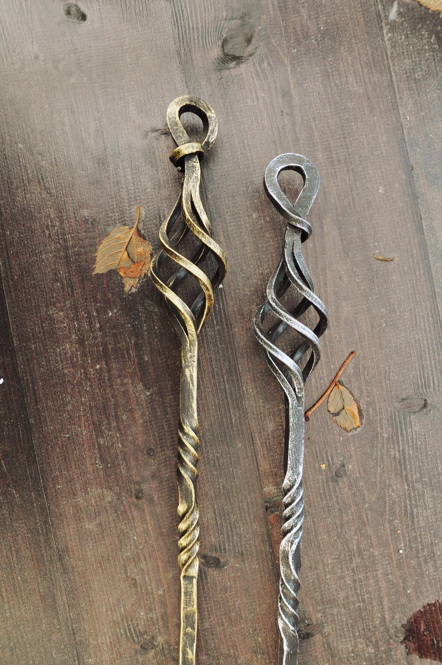 3 Piece Hand Fireplace Tools Set Wrought Iron Etsy