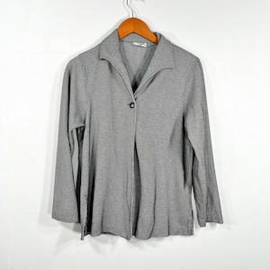 vintage clio black and white striped blazer size medium