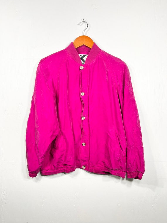 vintage kriss kross silk jacket size small