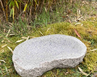 Vogelbad granieten steen vogelbad tuindecoratie natuursteen waterbassin tuinsteen trog decoratie waterbak insectenbad