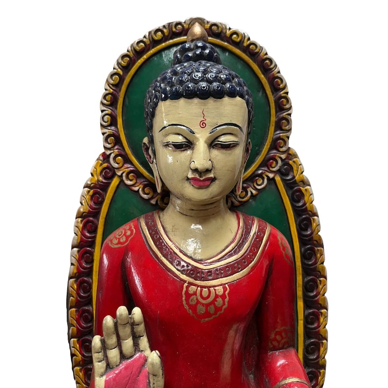 Haofy Solar Buddha Statue Solar Nickende Maitreya A Produktbild-Vorschau 3