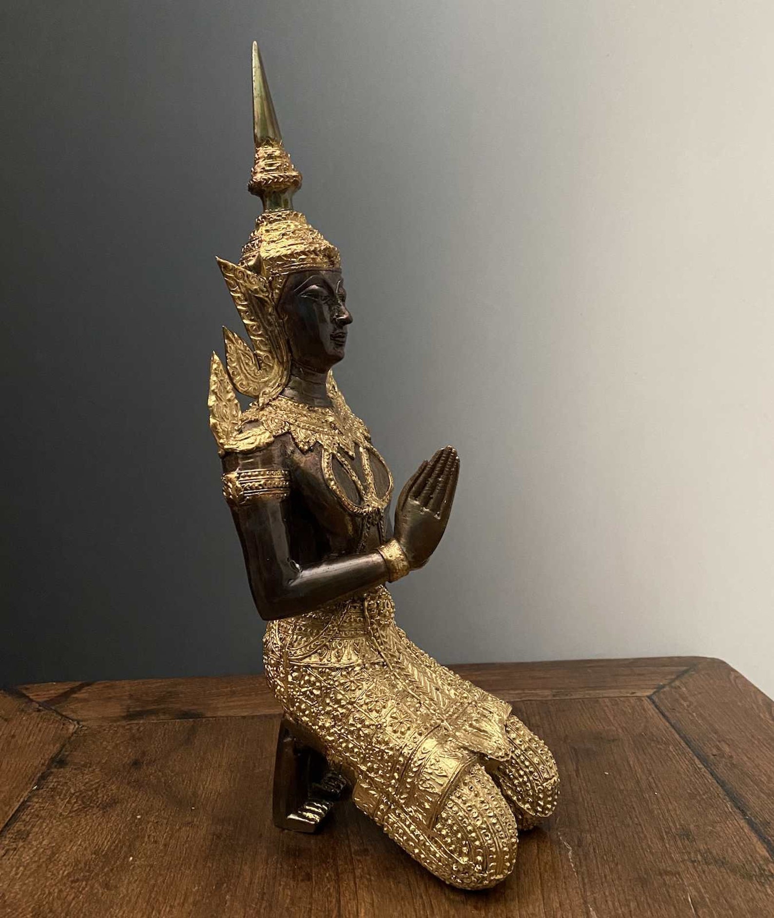 Temple Guardian Teppanom Bronze Figure 325 cm Thailand Statue Etsy