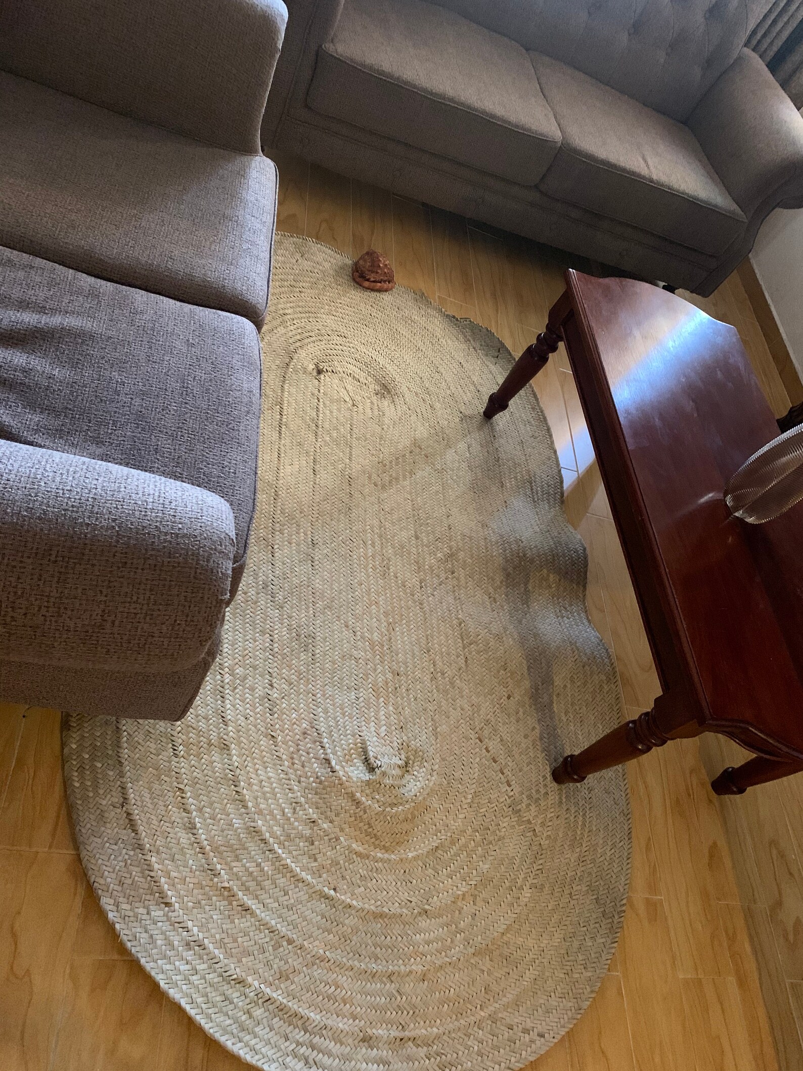 Natural color straw rug Fine weave straw mat Living room rug Etsy