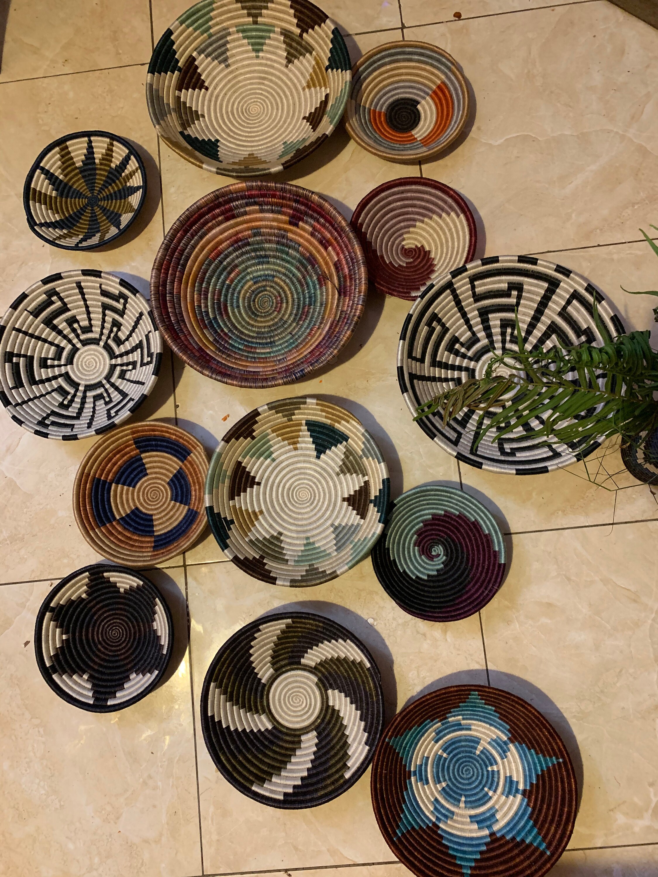 A set of 11 assorted Rwanda baskets11 Rwanda baskets 11 Etsy