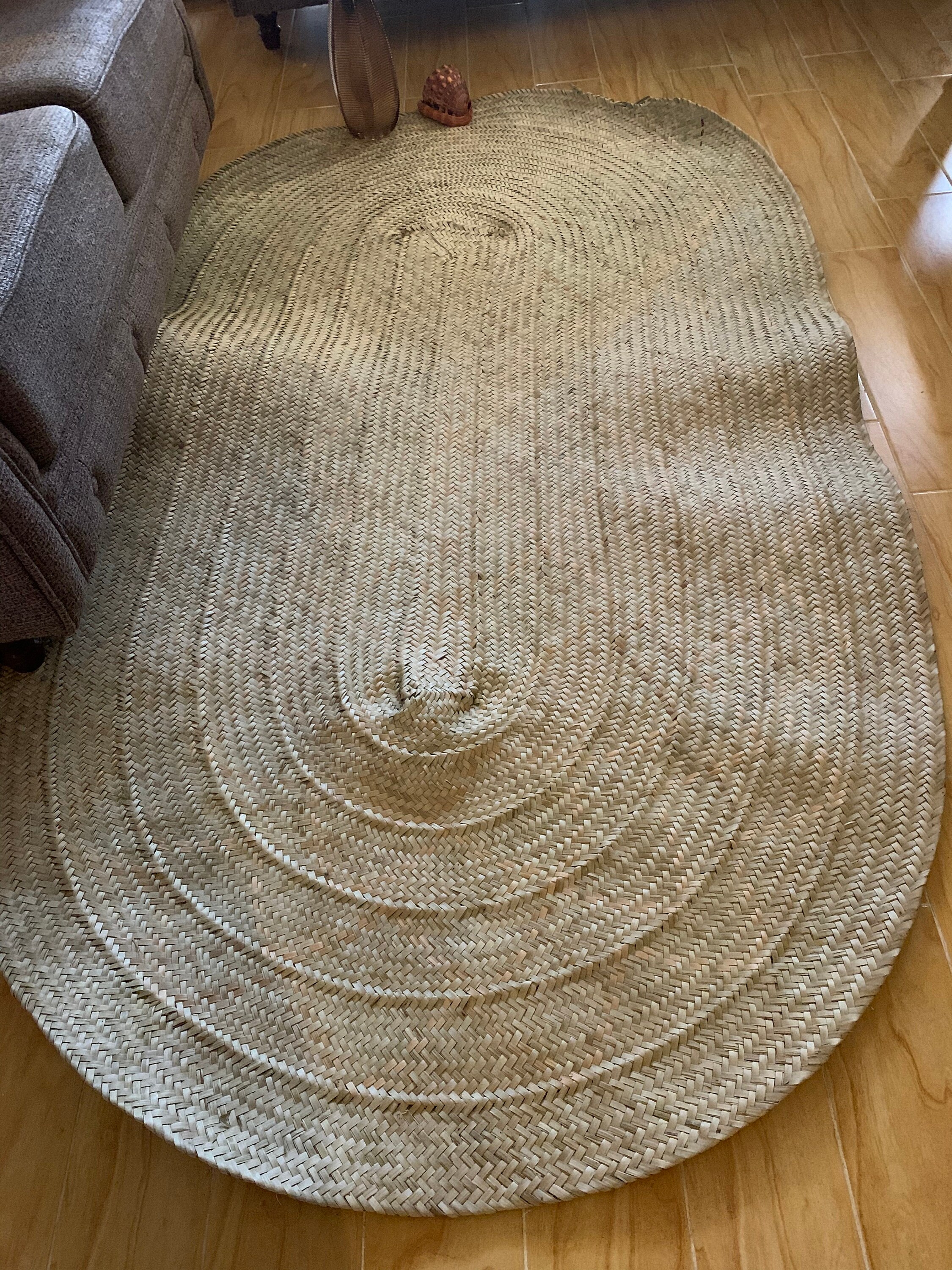 Natural Color Straw Rug Fine Weave Straw Mat Living Room Rug Etsy UK