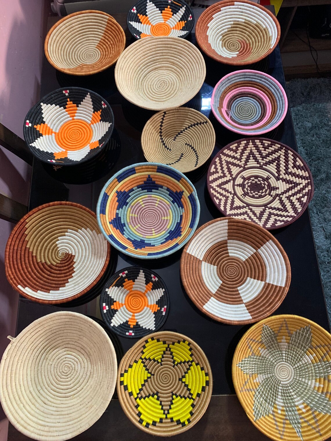 15 assorted Rwanda Baskets15 Rwanda baskets grouping 15 Etsy