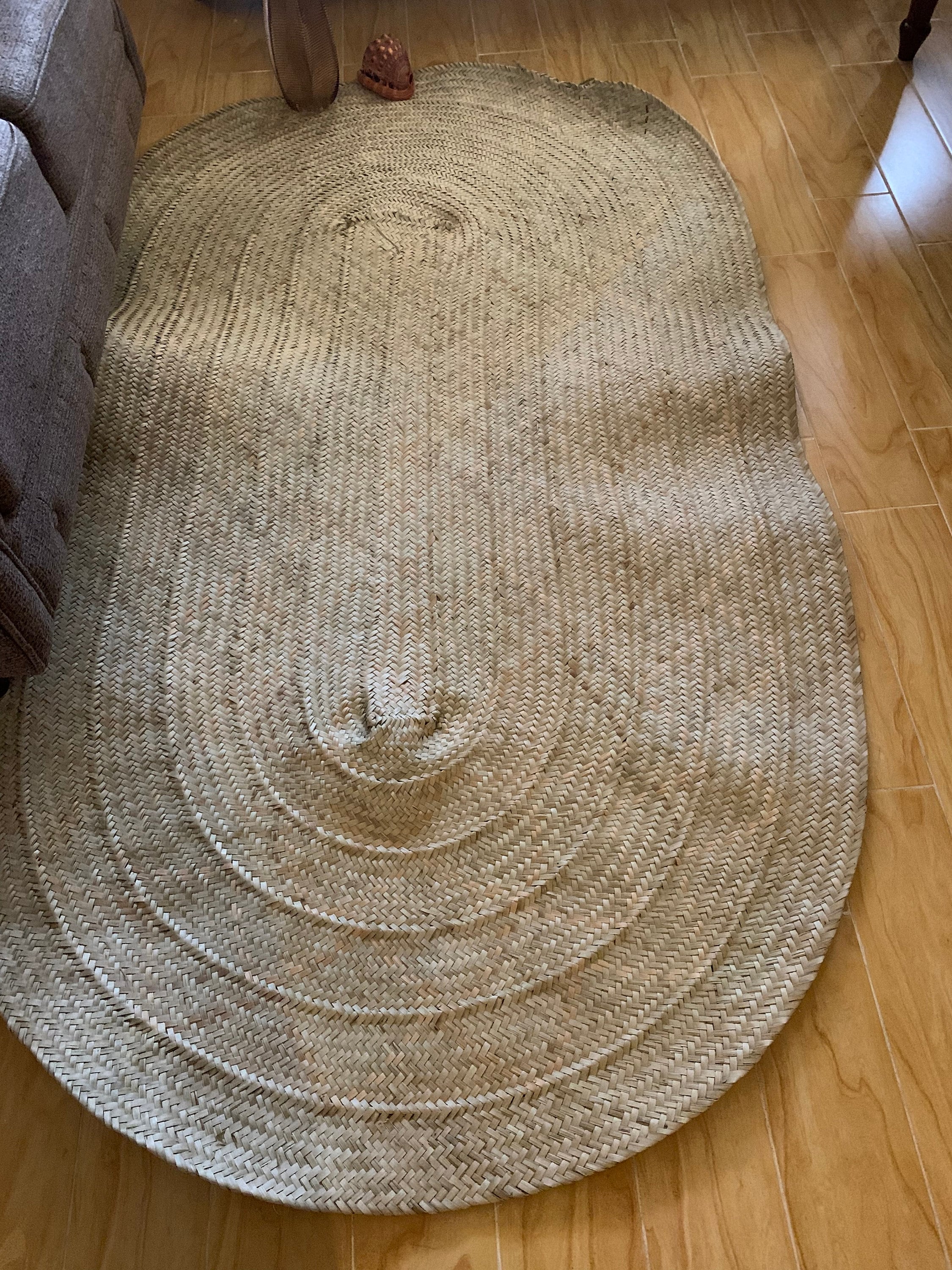 Natural Color Straw Rug Fine Weave Straw Mat Living Room Rug Etsy UK