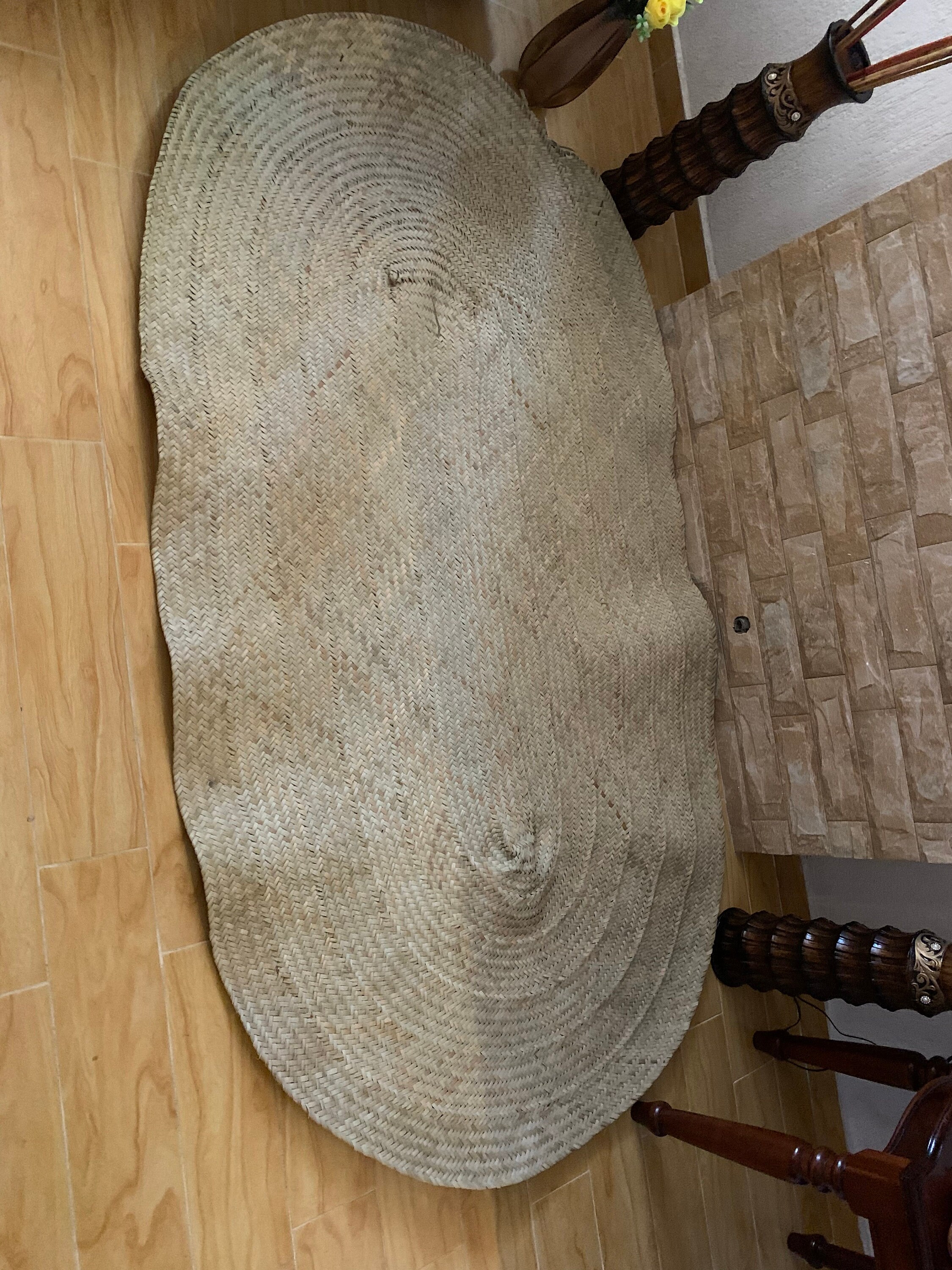 Natural Color Straw Rug Fine Weave Straw Mat Living Room Rug Etsy UK