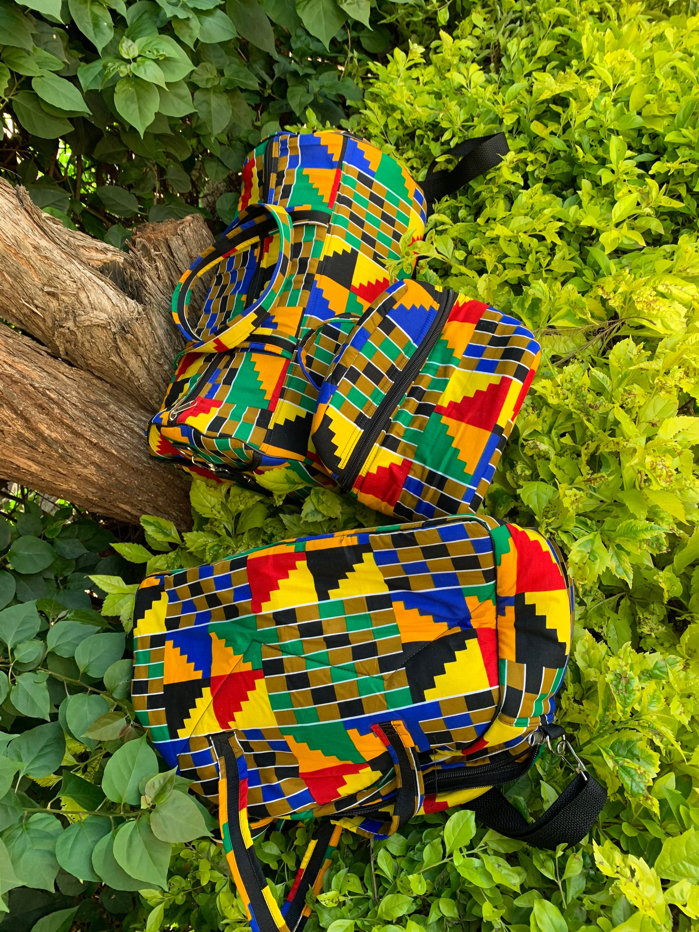 A Set of 3 Travel Bag Setankara Material Travel Bag Travel Etsy