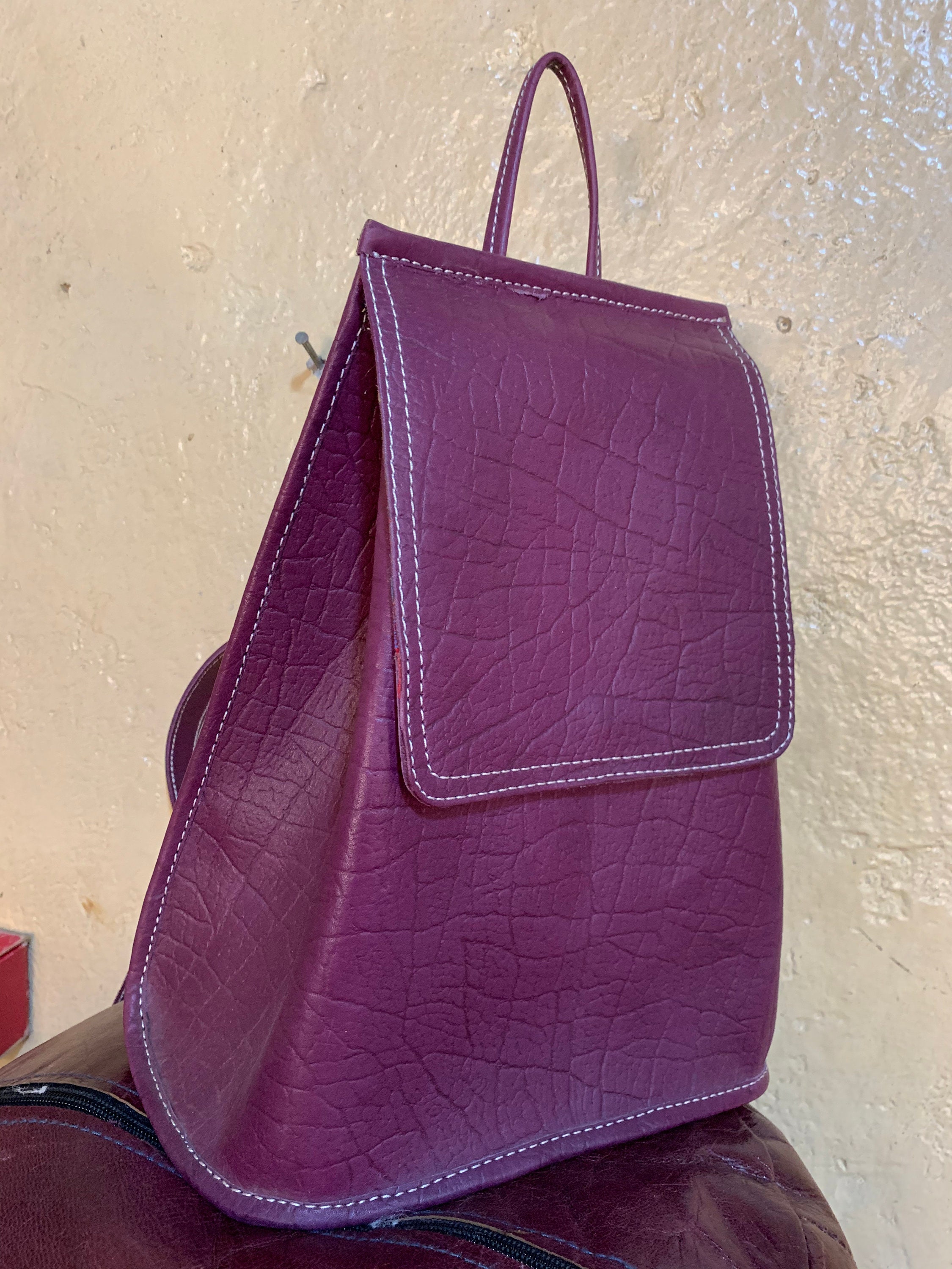 Leather HandbagsLeather backpack bags Travel Racksack Back Etsy