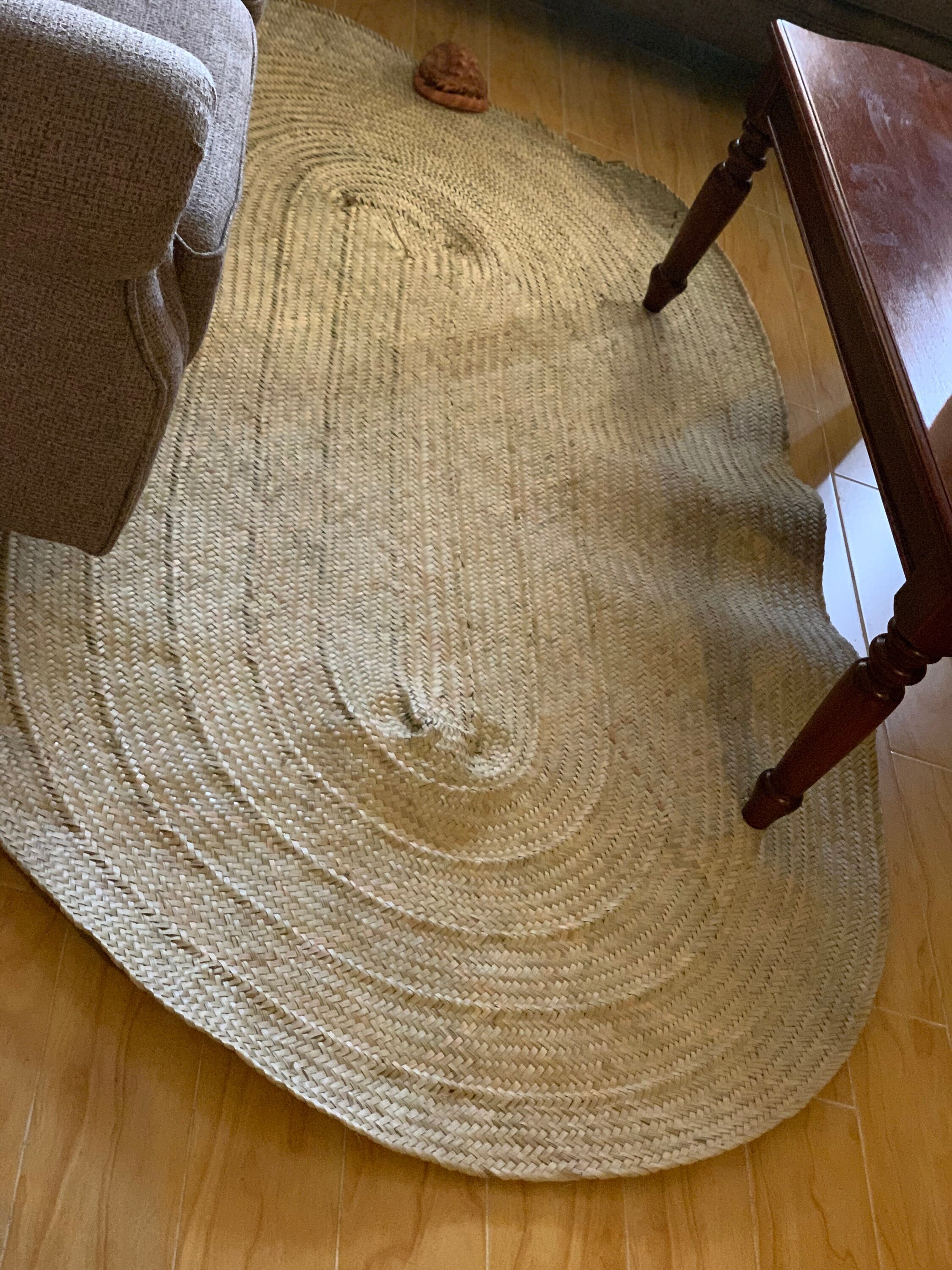 Natural Color Straw Rug Fine Weave Straw Mat Living Room Rug Etsy UK