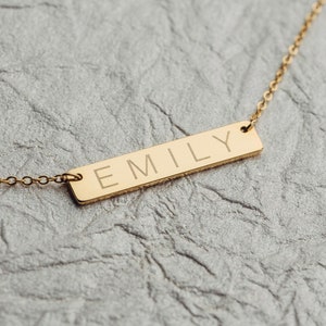 Personalized Coordinate Necklace Bar Name Necklace NB3670 image 7