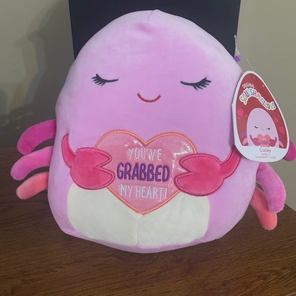Personalized Plush - 8” Cailey the Crab Squishmallow - Valentines 2022