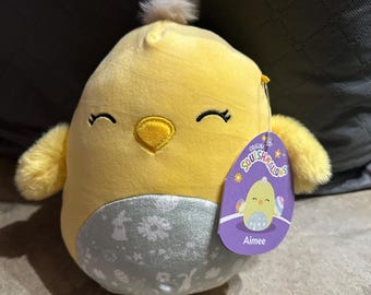Peluche personalizado - Aimee la pollita Squishmallow de 8" - Pascua
