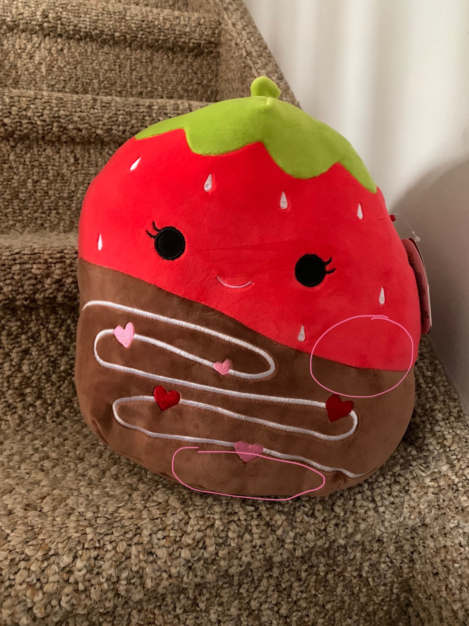 Squishmallow scarlet chocolate covered strawberry 20