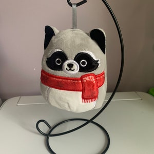 Personalized Plush - 4” Rocky the Raccoon Squishmallow - Christmas Collection 2021