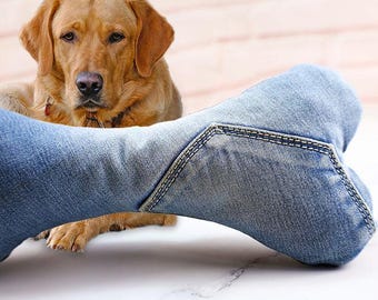 Dog Bone Toy sewing pattern and tutorial, Dog Bone Stuffie pattern, DIY Pet Toy, diy dog toy, easy to sew dog toy pattern | VIDEO + PDF