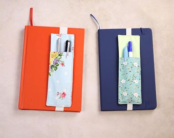 Pen or Pencil Holder Bookmark sewing pattern and tutorial, Back To School Sewing Project - Notebook, Journal, Planner, Binder | VIDEO + PDF