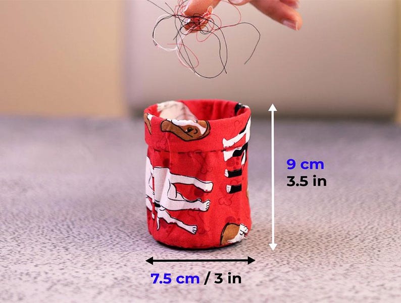 Sewing Thread Catcher Sewing Pattern and Tutorial, Collapsible Thread ...