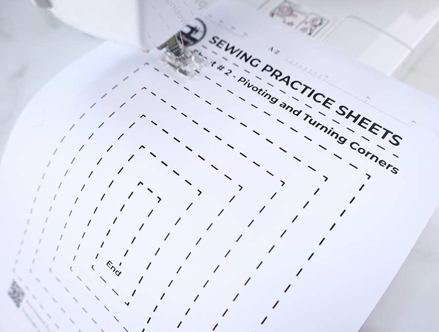 Printable Sewing Practique Sheets, Beginner Sewing Practice Pages ...