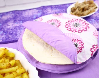 Tortilla warmer sewing pattern and tutorial, Microwave Tortilla Warmer pattern, fabric tortilla warmer | VIDEO + PDF | Instant Download