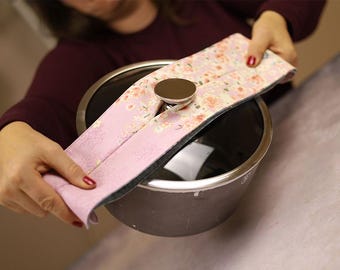 Pot Handle and Lid Holder pattern and tutorial, Kitchen sewing pattern, fabric pot and lid holder pattern | VIDEO + PDF | Instant Download