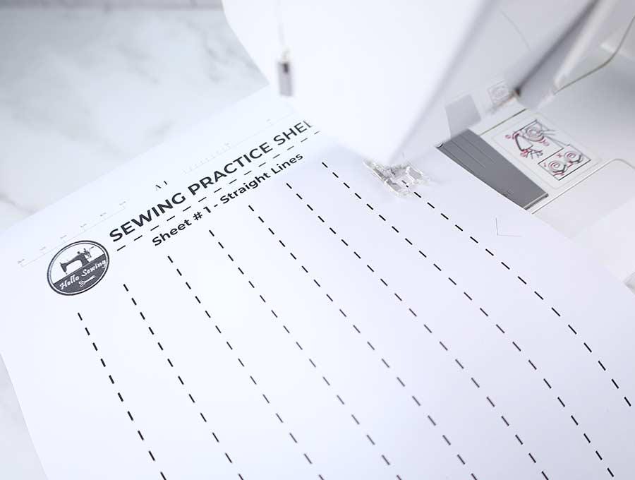 Printable Sewing Practique Sheets, Beginner Sewing Practice Pages ...