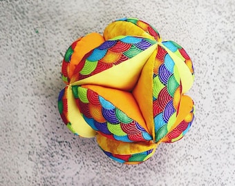 Montessori Puzzle Ball sewing pattern and tutorial, Sensory Tactile Ball pattern, Montessori Fabric Puzzle Ball Pattern| VIDEO + PDF