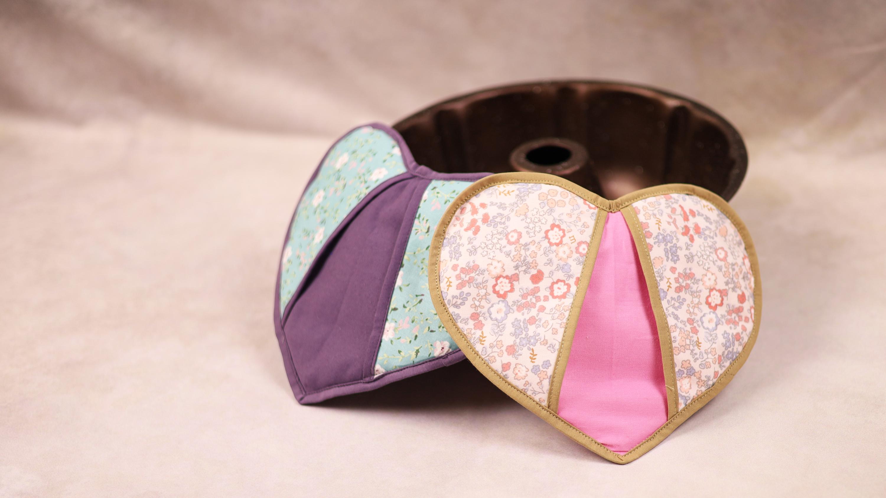 Heart Pot Holder PDF Sewing Pattern + Tutorial, Heart Hot Pad, Oven ...