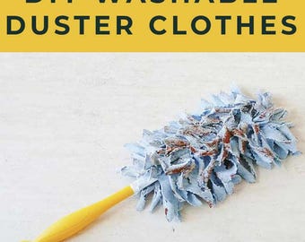 Reusable Duster Cloth Sewing Pattern and Tutorial, reusable swiffer duster cloths pattern | VIDEO + PDF