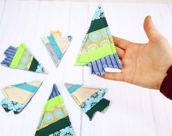 QAYG Christmas tree ornaments sewing pattern + tutorial, Scrappy tree ornaments, diy christmas ornaments, diy Home decoration | VIDEO + PDF