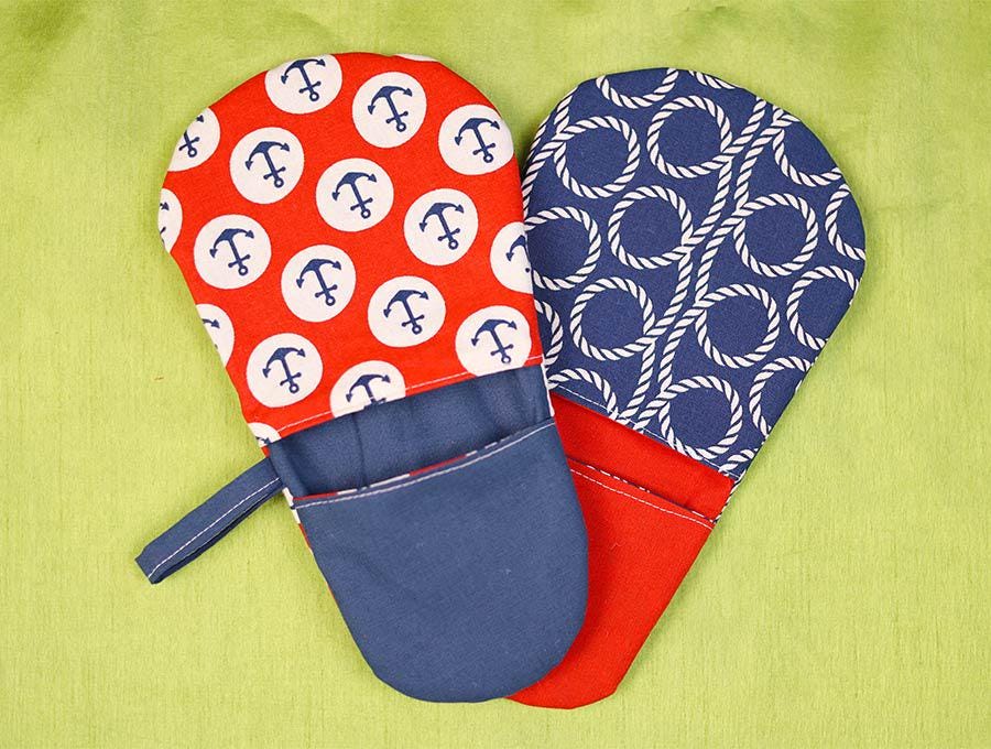 Mini Oven Mitts Sewing Pattern + Tutorial, Mini Oven Mitt Pattern ...