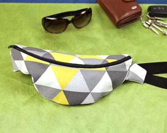 Waist Bag Sewing Pattern, Hip Bag pattern, Fanny pack, Bum Bag, Travel Bag, Sewing project for beginners | VIDEO + PDF | Instant Download